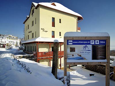 Villa Krejza in winter